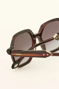 Ba&Sh LIZBET gafas de sol hexagonales ROJO