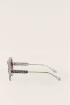 Ba&Sh luny gafas de sol redondeadas GRIS
