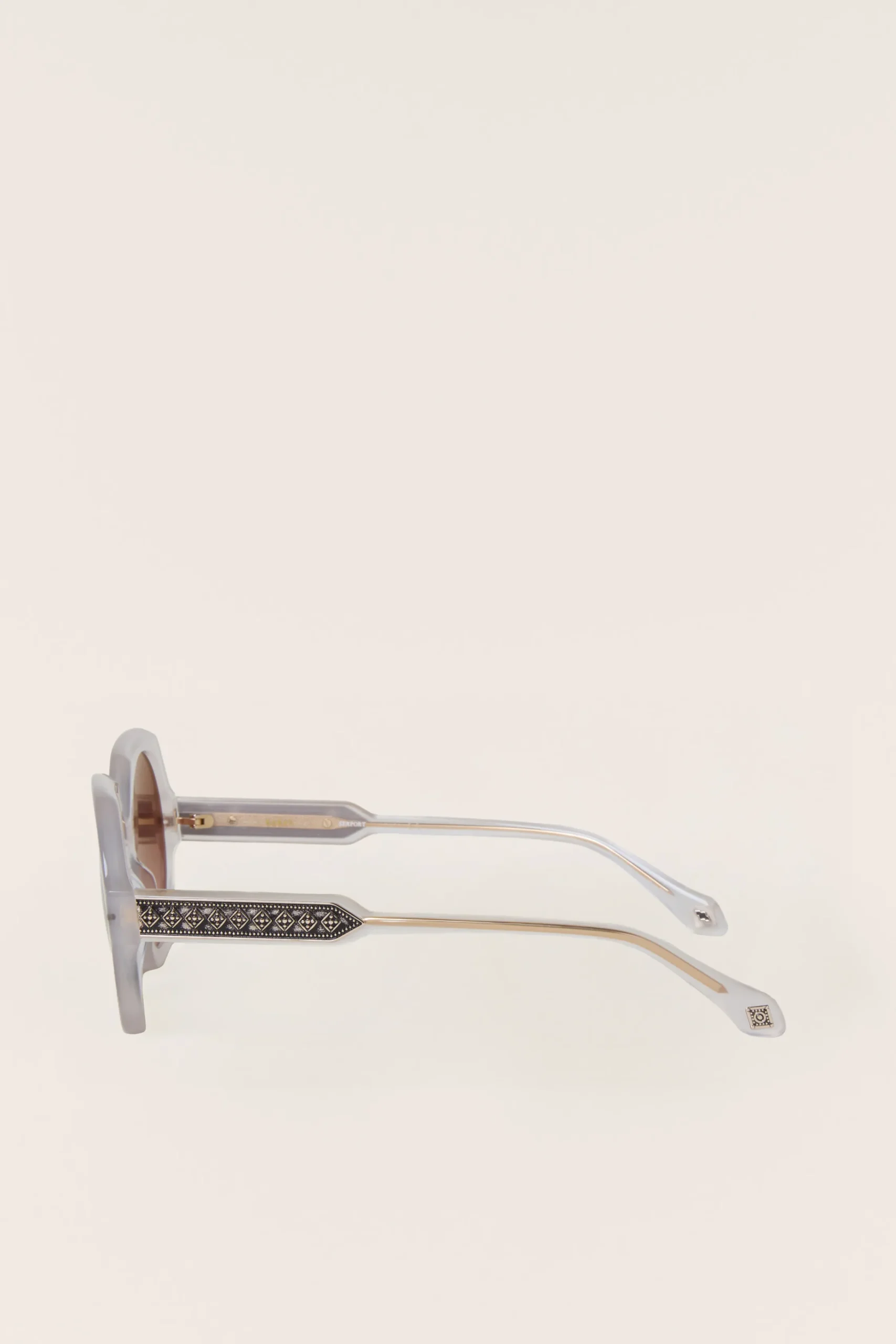 Ba&Sh luny gafas de sol redondeadas GRIS