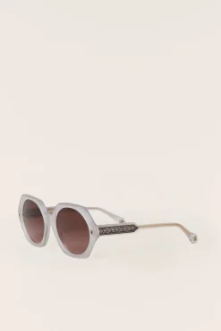 Ba&Sh luny gafas de sol redondeadas GRIS