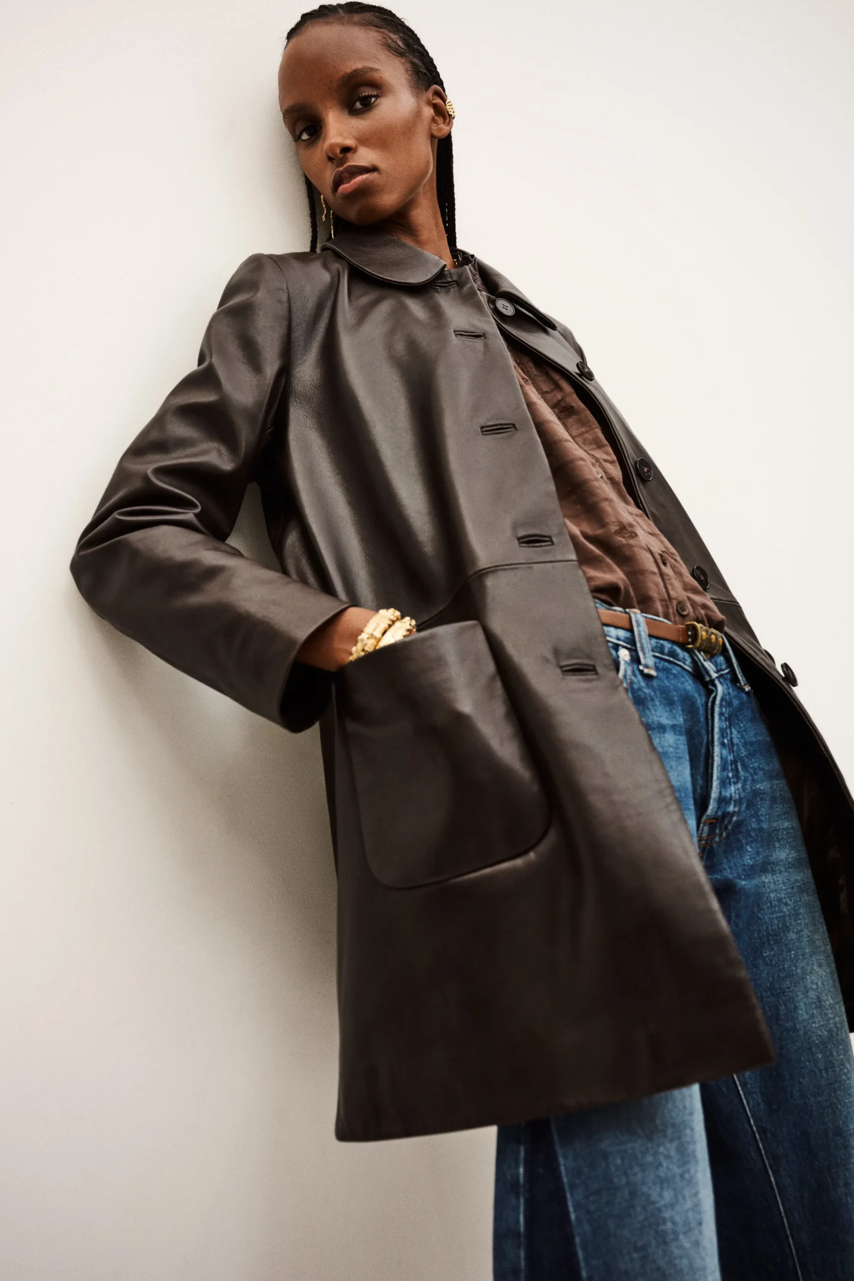 Ba&Sh MADIE /4-length coat MARRON