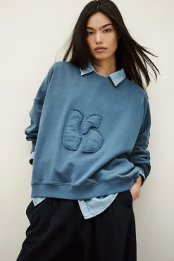 Ba&Sh MAIA SWEATSHIRT AZUL