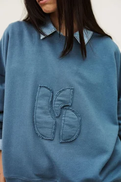 Ba&Sh MAIA SWEATSHIRT AZUL