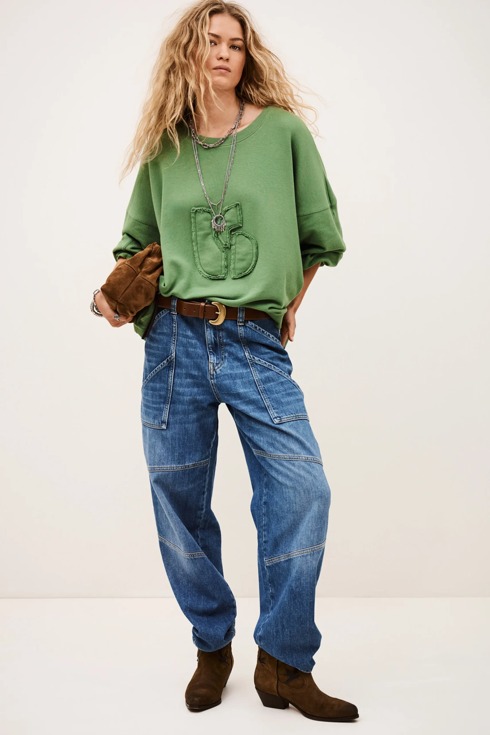 Ba&Sh MAIA SWEATSHIRT VERDE Discount