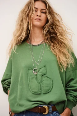 Ba&Sh MAIA SWEATSHIRT VERDE Discount