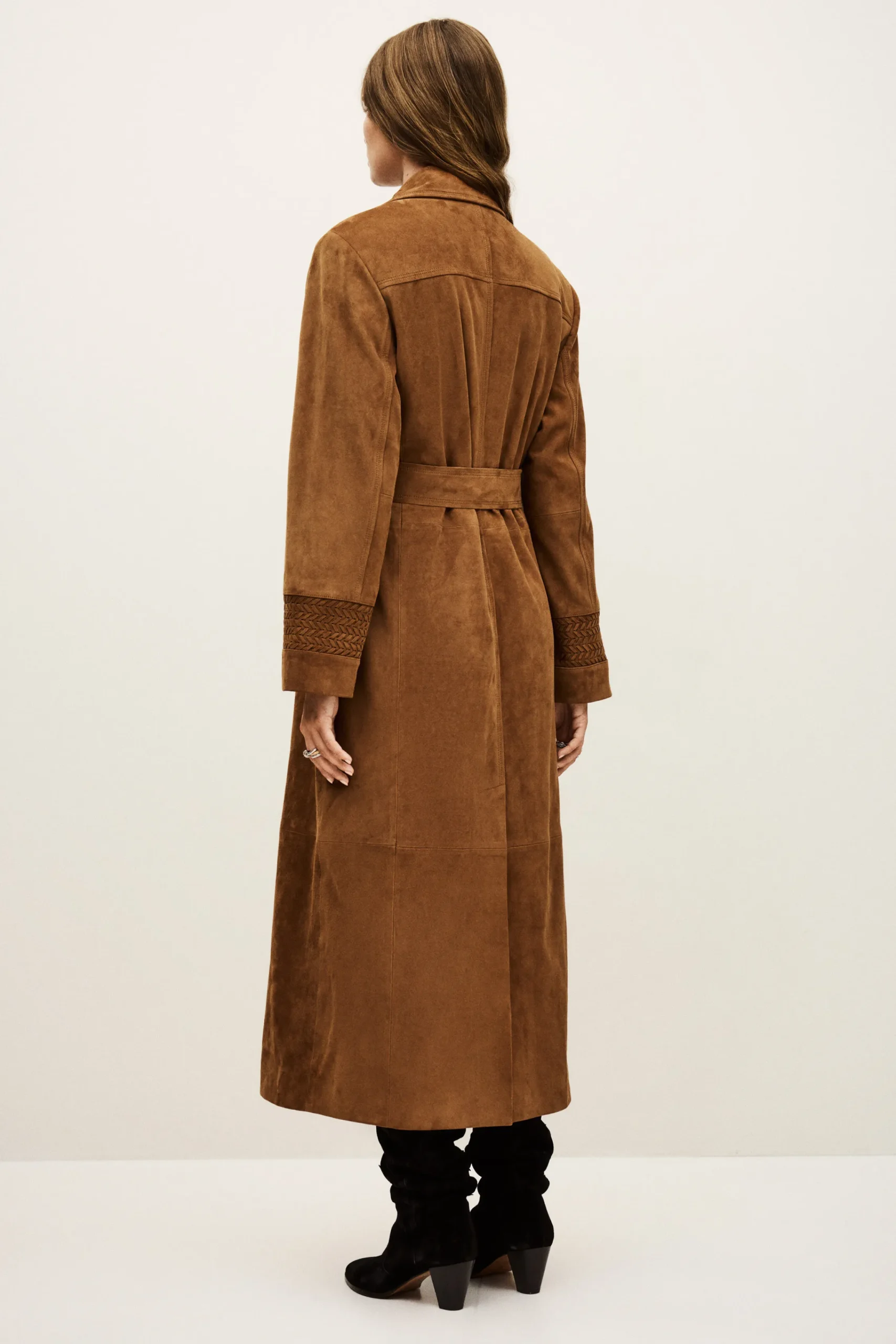 Ba&Sh MAINA trench-style coat MARRON Discount