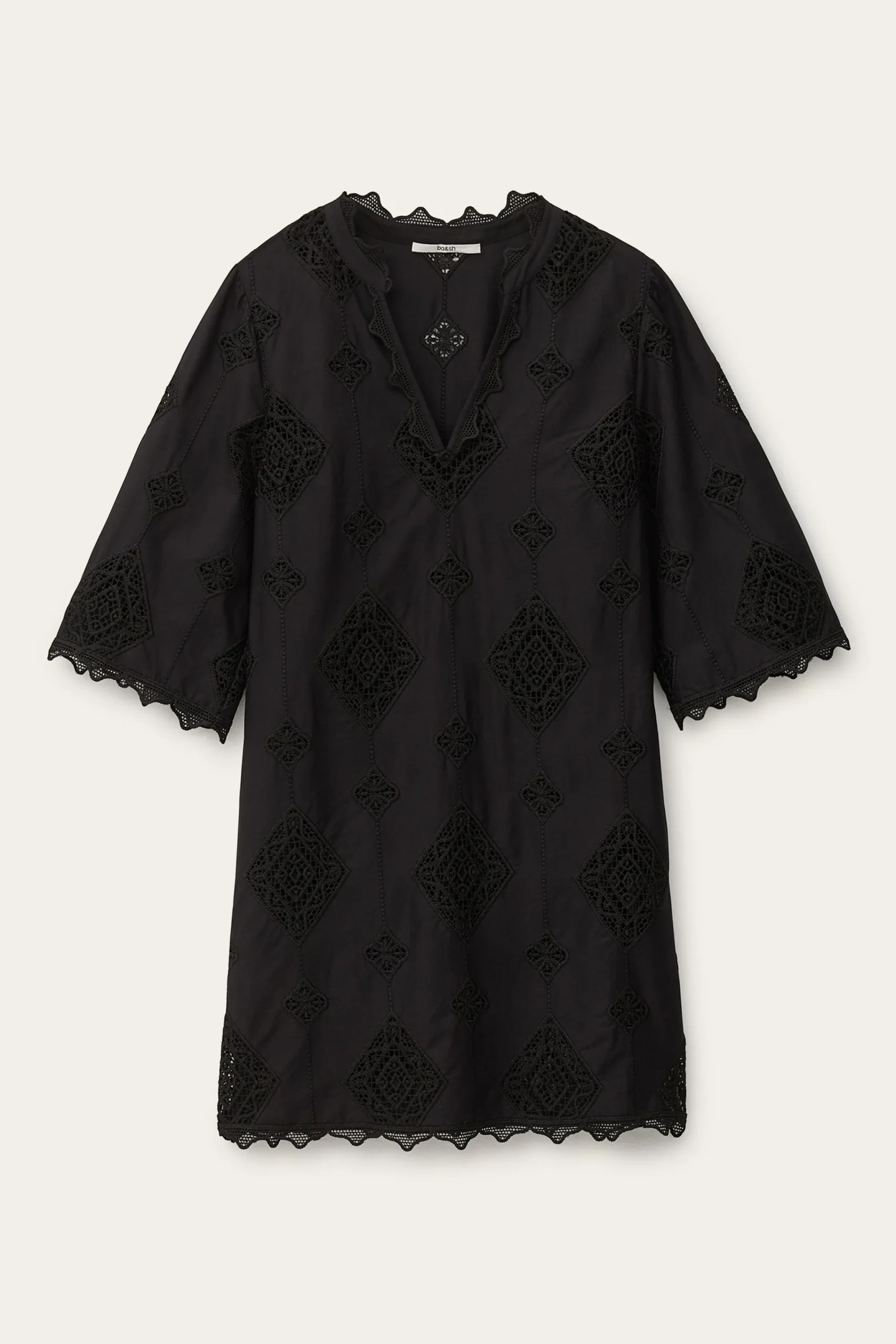 Ba&Sh MALO vestido corto NEGRO Clearance