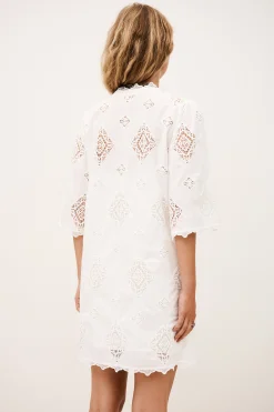 Ba&Sh MALO vestido corto ECRU