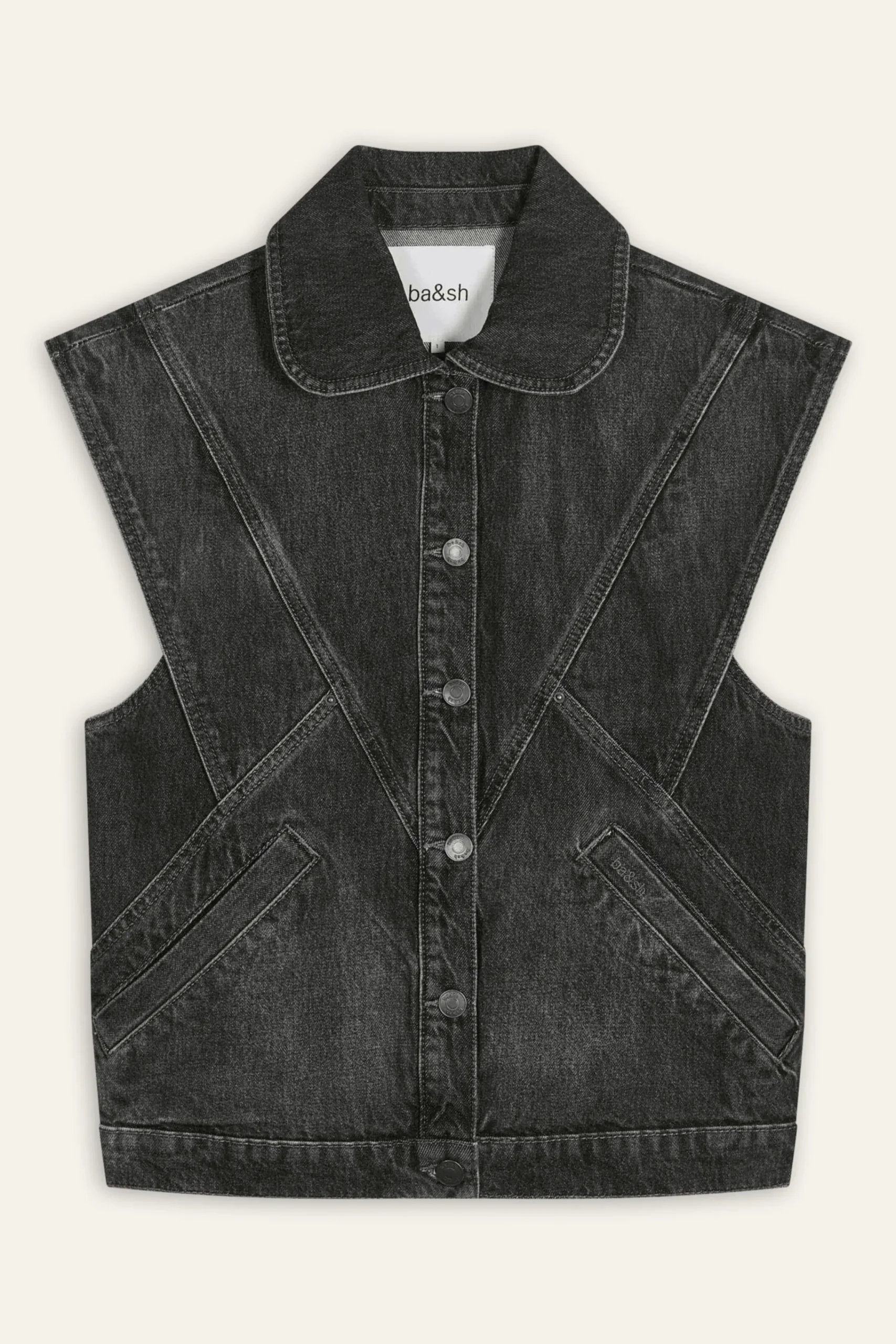 Ba&Sh MAX chaqueta vaquera oversize NEGRO Sale