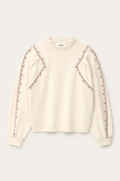 Ba&Sh MESTA sudadera bordada ECRU Best