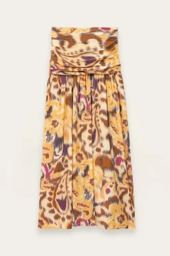 Ba&Sh MIACOMA falda midi estampada AMARILLO Discount