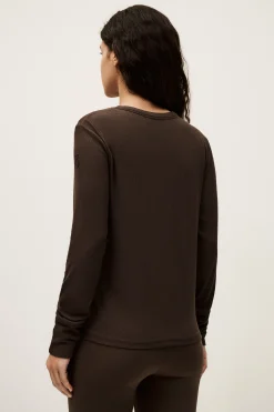 Ba&Sh MICHA camiseta de manga larga MARRON Best