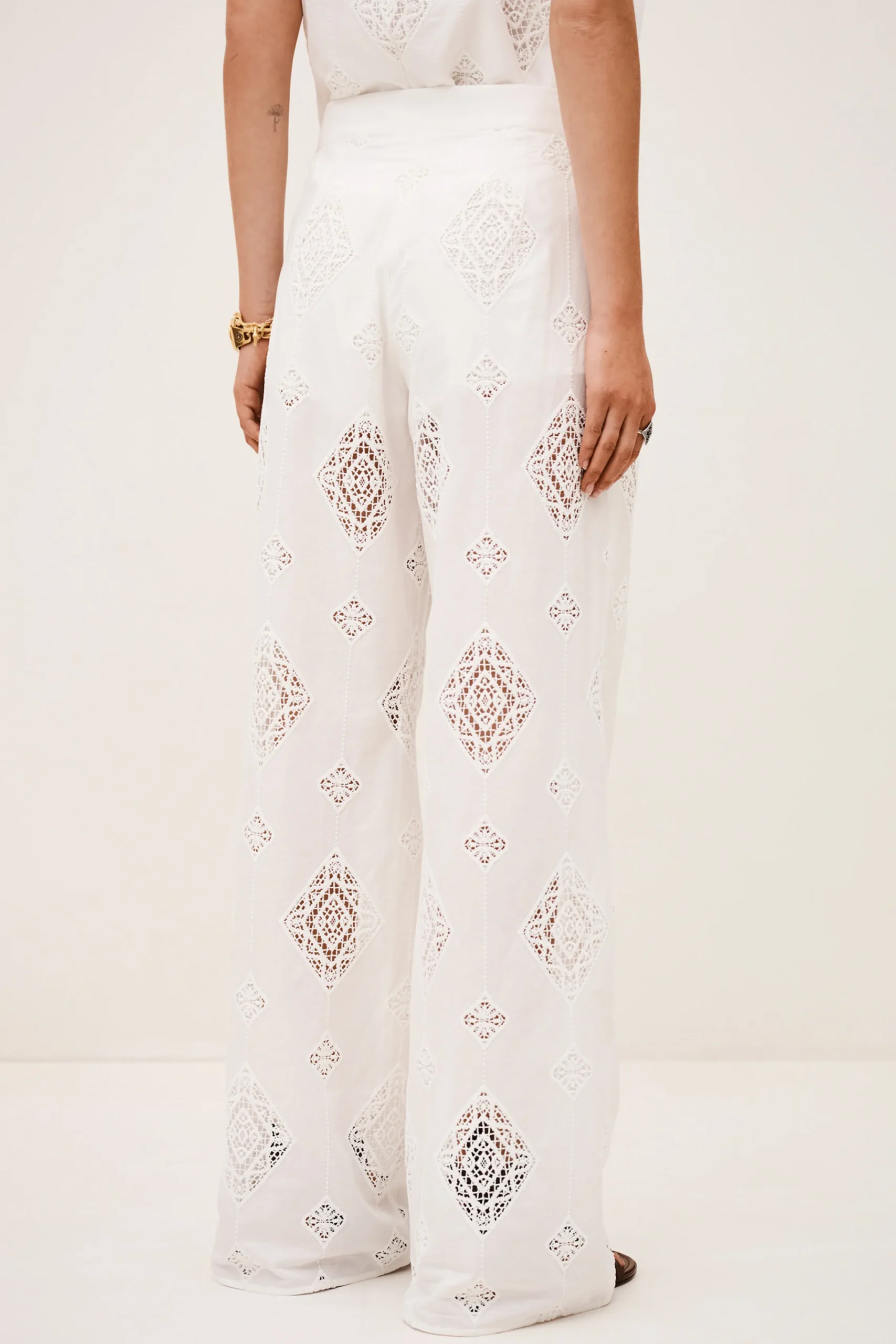 Ba&Sh MIKE pantalón ancho € 245 ECRU