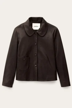 Ba&Sh MILOS chaqueta con cuello peter pan MARRON Online