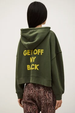 Ba&Sh MOBY sudadera con capucha suelta VERDE