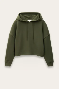 Ba&Sh MOBY sudadera con capucha suelta VERDE