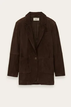 Ba&Sh MOSTY blazer larga de traje MARRON Outlet