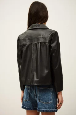 Ba&Sh MYLOS chaqueta manga / NEGRO Discount