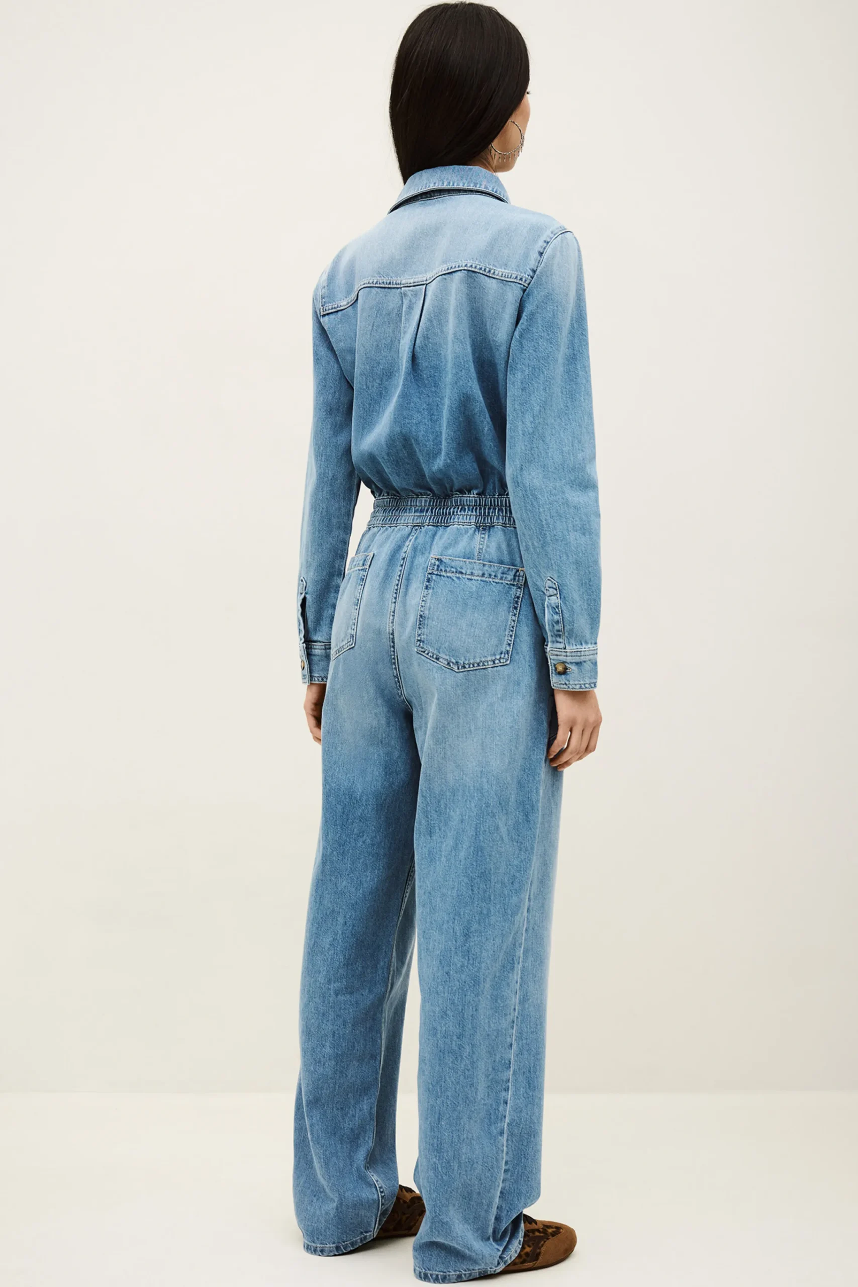 Ba&Sh MYRELLA mono vaquero cargo AZUL Best