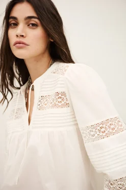 Ba&Sh NAMI BLOUSE ECRU Outlet