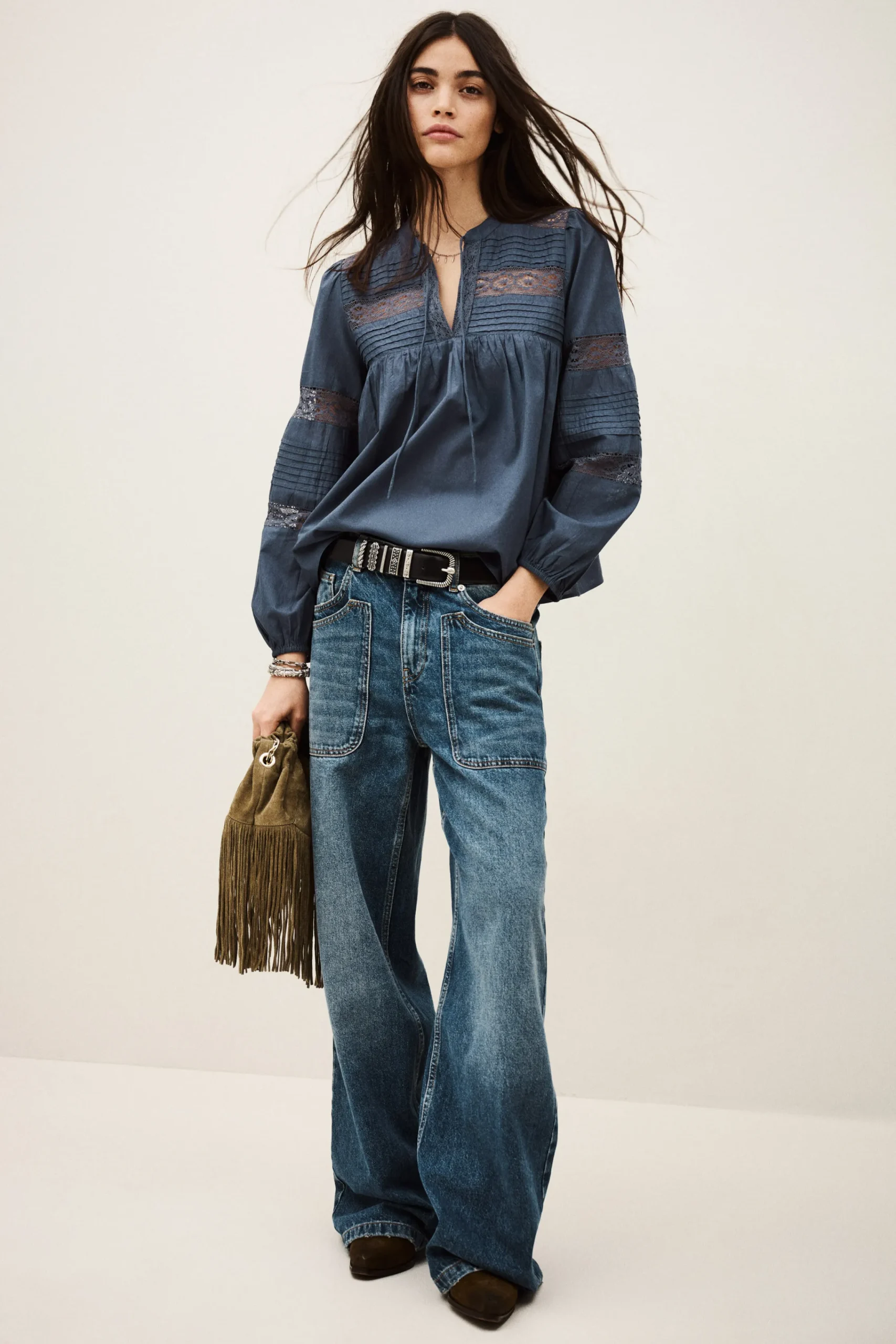 Ba&Sh NAMI BLOUSE AZUL Online