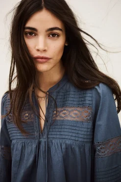 Ba&Sh NAMI BLOUSE AZUL Online