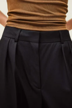 Ba&Sh NANI pantalón ancho de lana € 225 € 157,50 AZUL Clearance