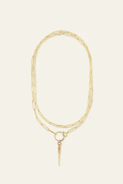 Ba&Sh NAOMIE collar de plata ORO Hot