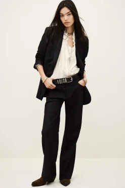 Ba&Sh NISHA blazer recta traje AZUL Hot