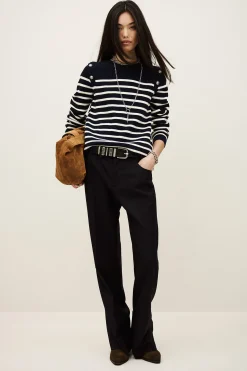 Ba&Sh NIVES pantalón bootcut de lana € 215 € 150,50 AZUL New