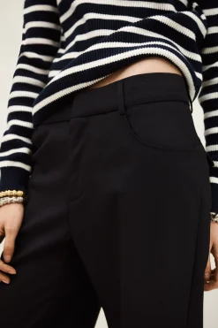 Ba&Sh NIVES pantalón bootcut de lana € 215 € 150,50 AZUL New