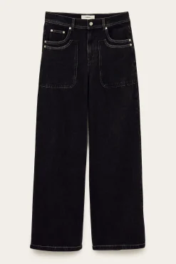Ba&Sh NOEL vaqueros rectos GRIS Clearance