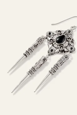 Ba&Sh NORA pendientes colgantes GRIS Outlet