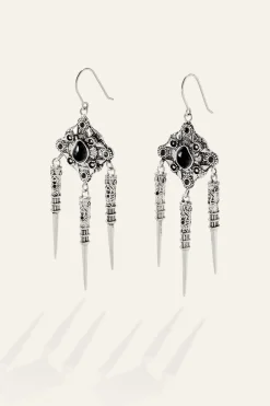 Ba&Sh NORA pendientes colgantes GRIS Outlet
