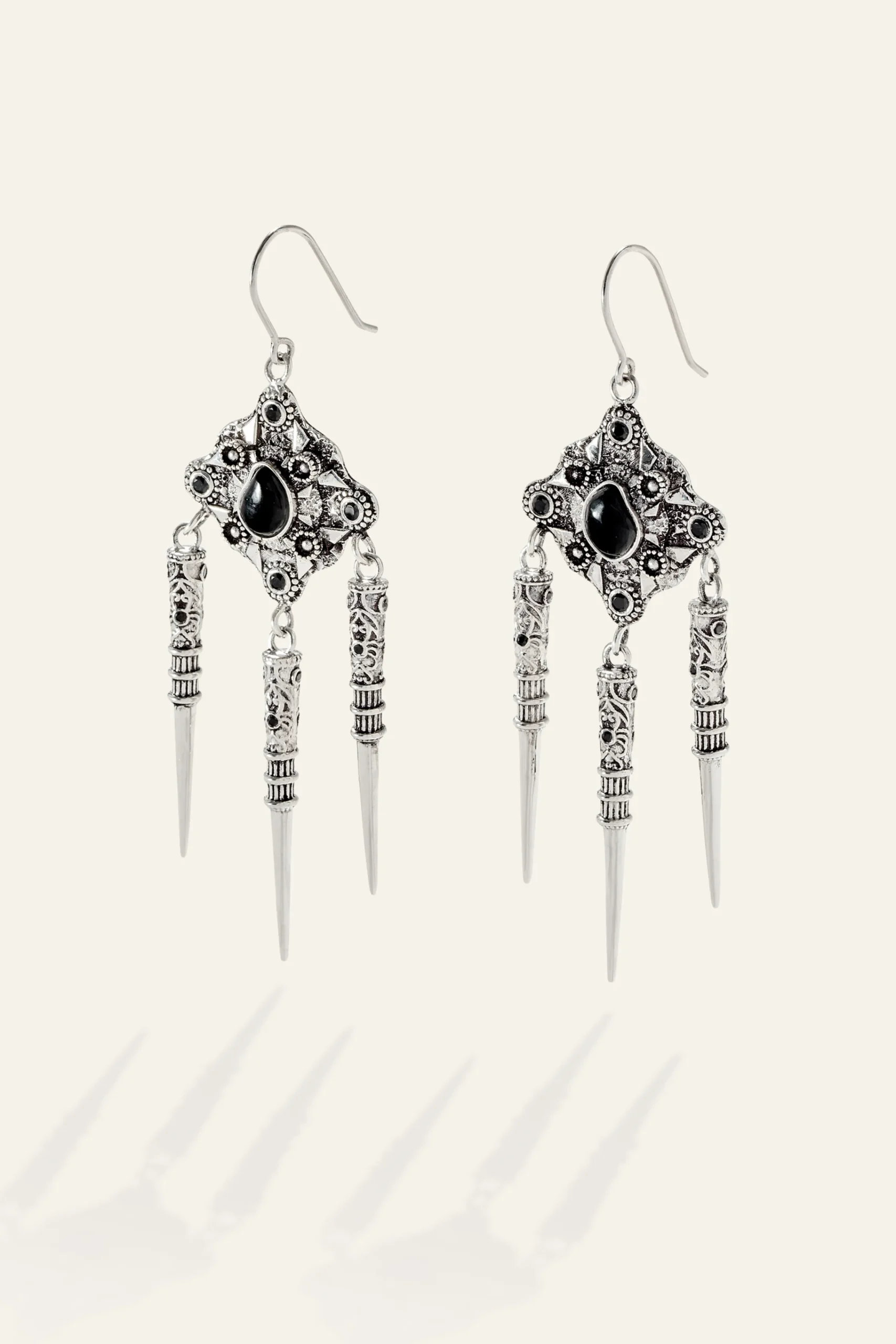 Ba&Sh NORA pendientes colgantes GRIS Outlet