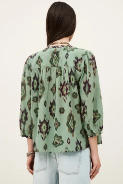 Ba&Sh ODELIE camisa estampada VERDE Sale