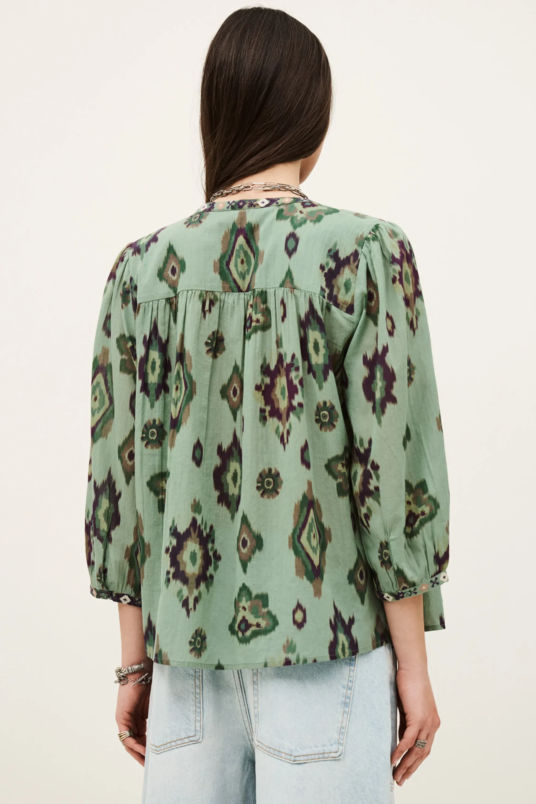 Ba&Sh ODELIE camisa estampada VERDE Sale