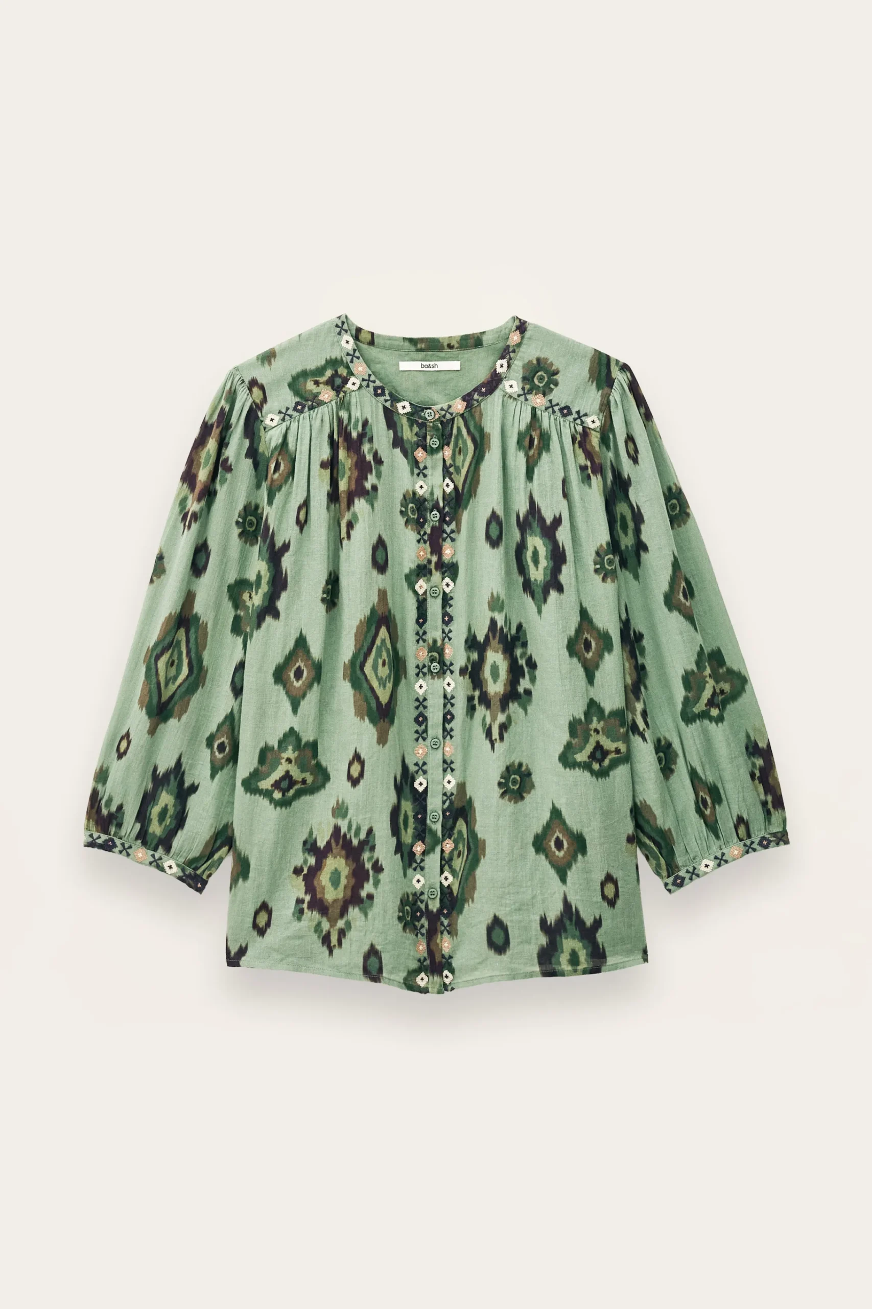 Ba&Sh ODELIE camisa estampada VERDE Sale