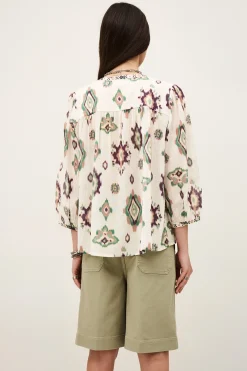 Ba&Sh ODELIE camisa estampada ECRU Online