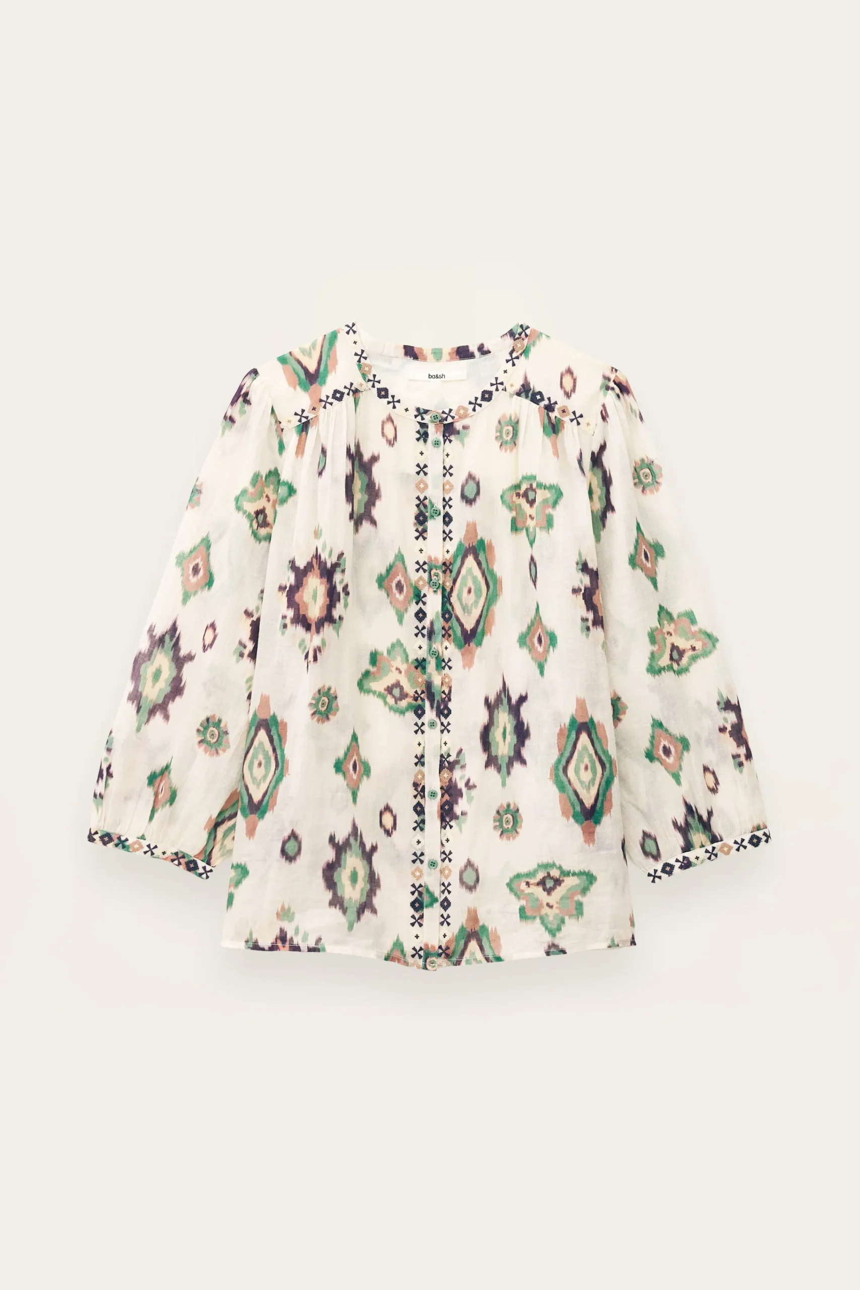 Ba&Sh ODELIE camisa estampada ECRU Online