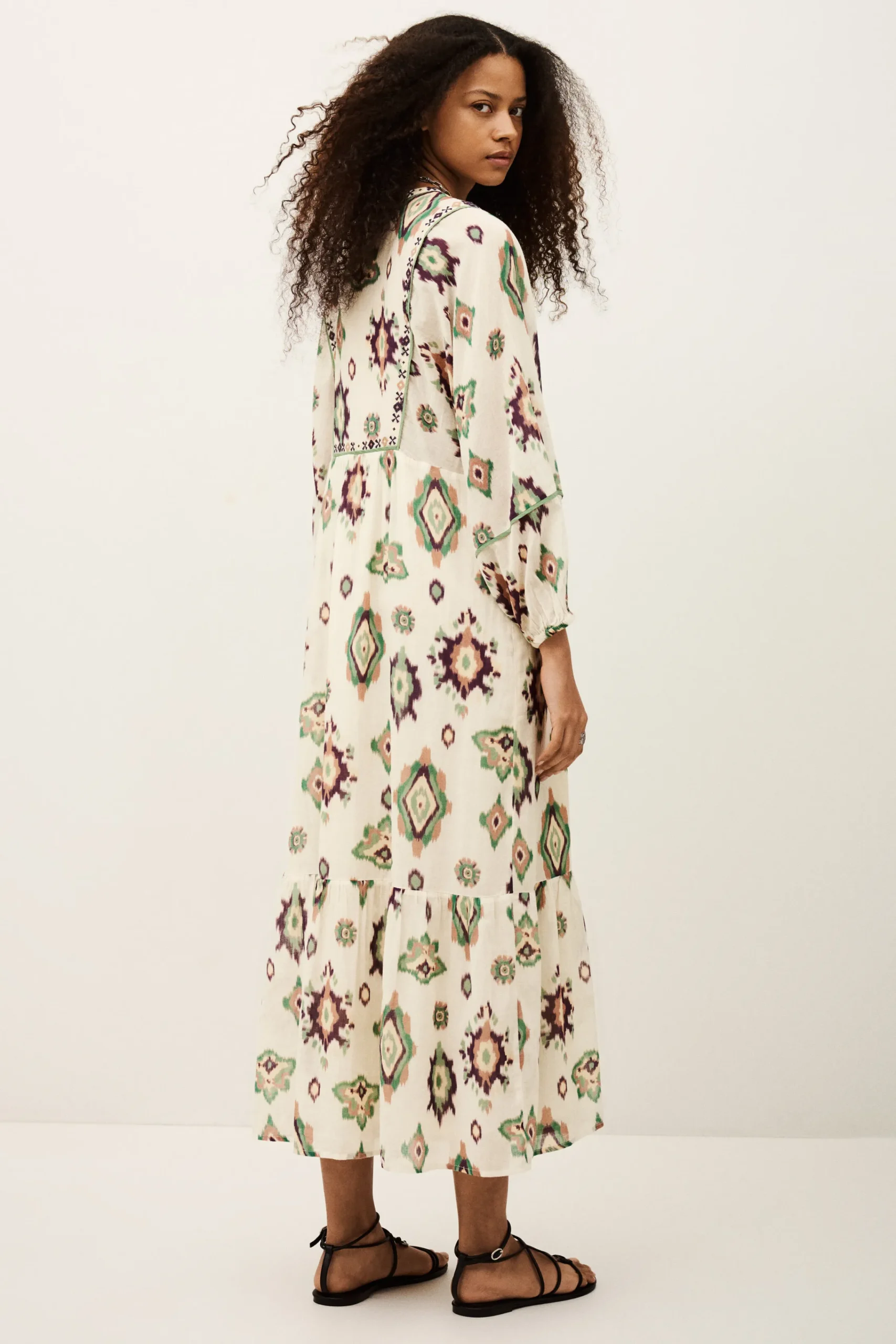 Ba&Sh OELIA vestido midi ECRU Discount