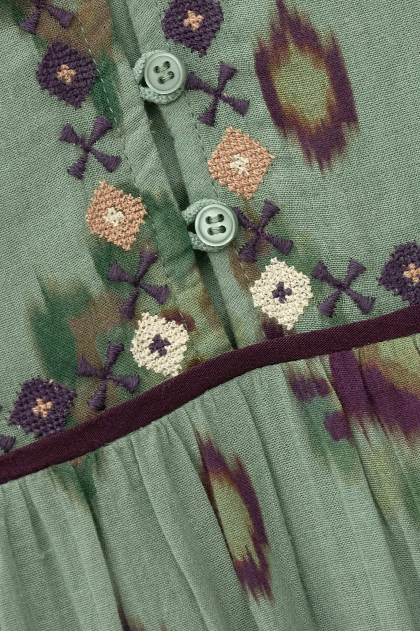 Ba&Sh OELIA vestido midi VERDE Best