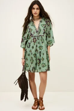 Ba&Sh OLALIE vestido corto VERDE Hot