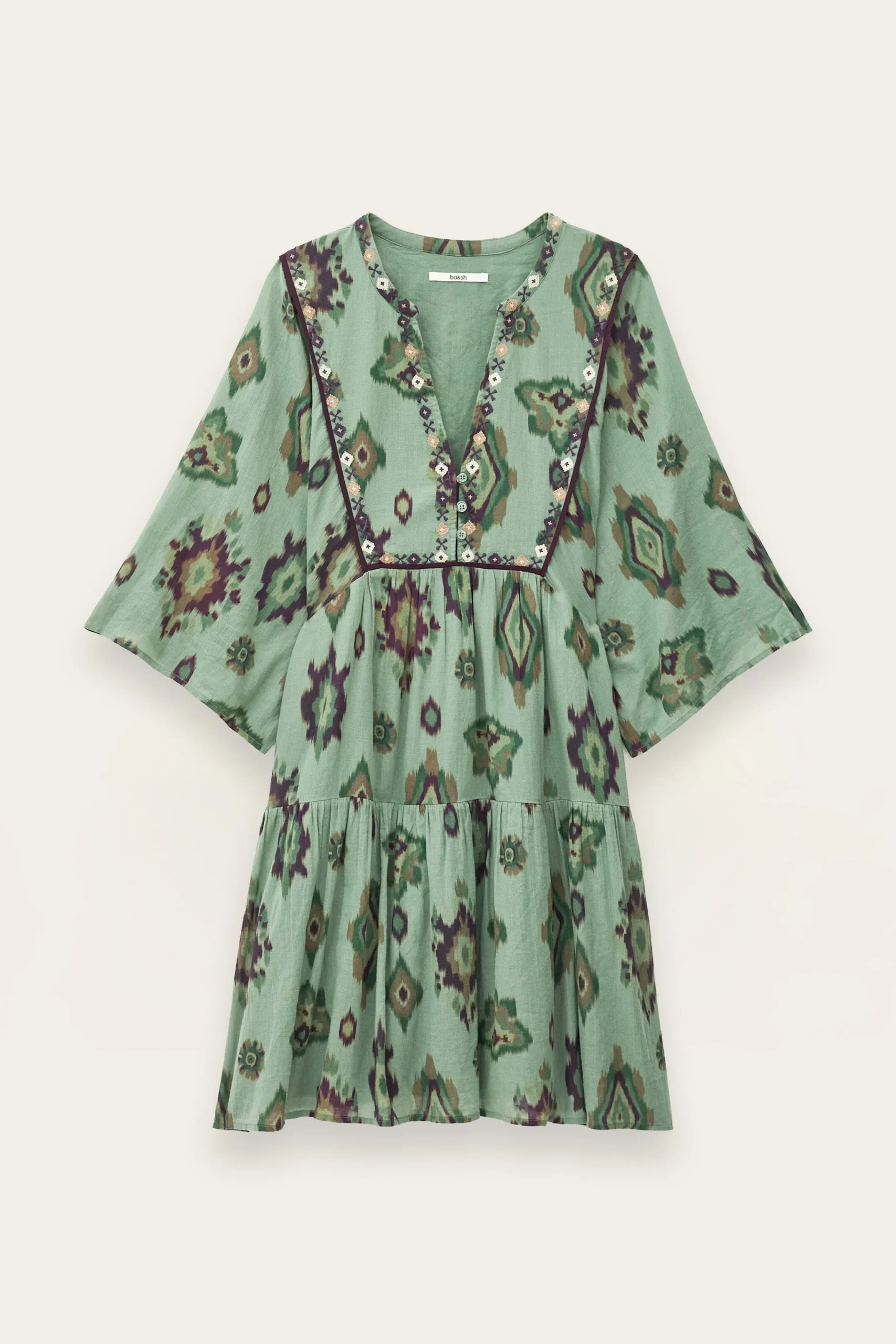 Ba&Sh OLALIE vestido corto VERDE Hot