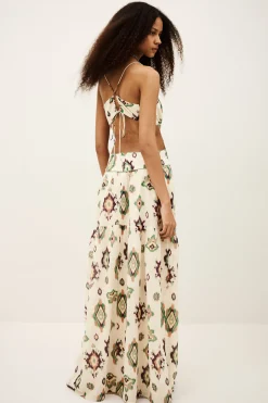 Ba&Sh OMELIA vestido largo ECRU New