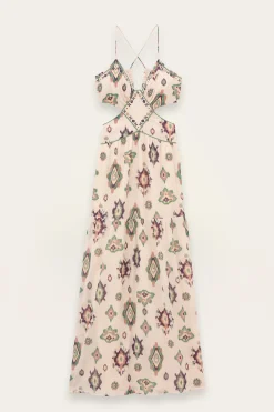 Ba&Sh OMELIA vestido largo ECRU New