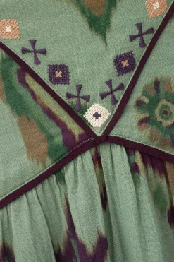 Ba&Sh OMELIA vestido largo VERDE Sale