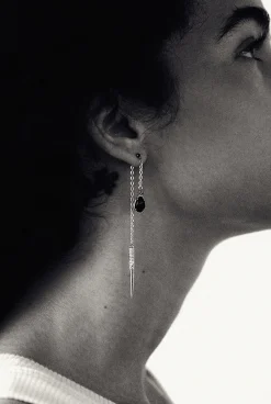Ba&Sh OSKAR EARRINGS GRIS New