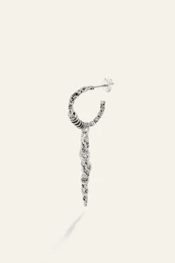 Ba&Sh OUDI pendiente de circonita GRIS Outlet