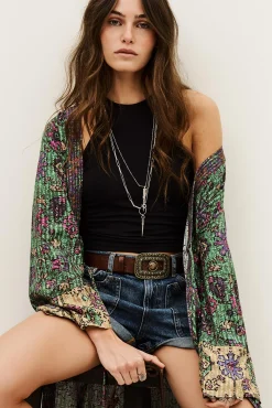 Ba&Sh PADRIG kimono largo VERDE Best